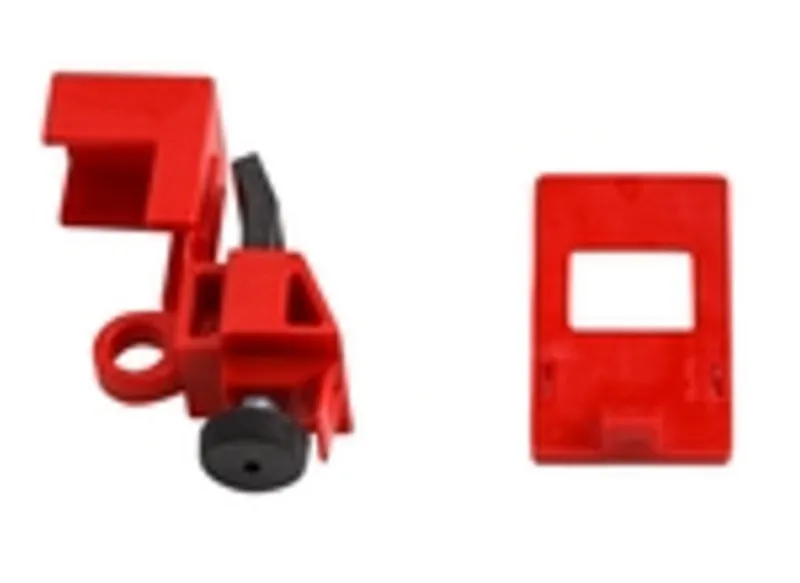 Breaker, Lock-Out, Clamp On, 1P, Red, 120/277VAC, Thumbscrew