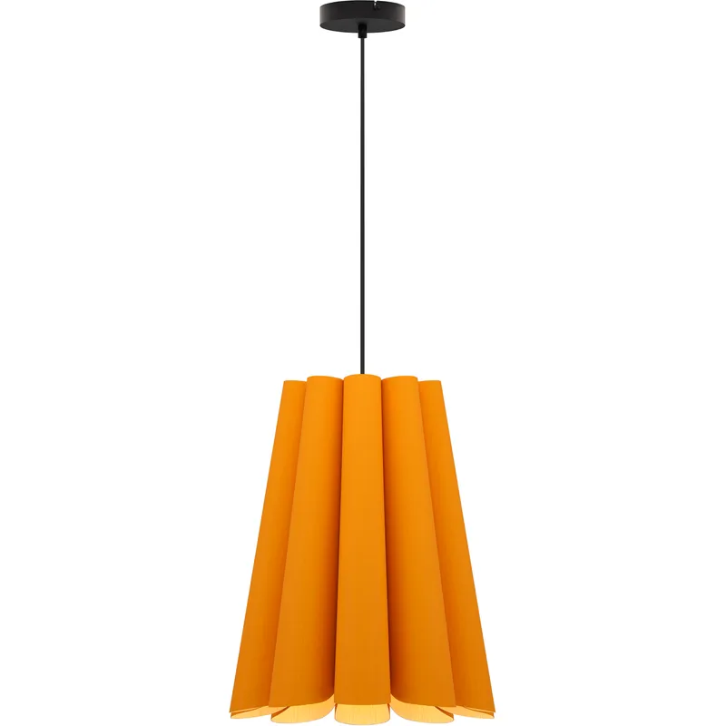 Olivia 1 Light 15.5 inch Black Pendant Ceiling Light in Ocher/Ash, WEP Collection