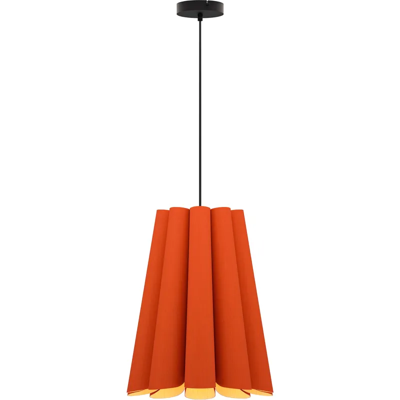 Olivia 1 Light 15.5 inch Black Pendant Ceiling Light in Terracotta/Ash, WEP Collection