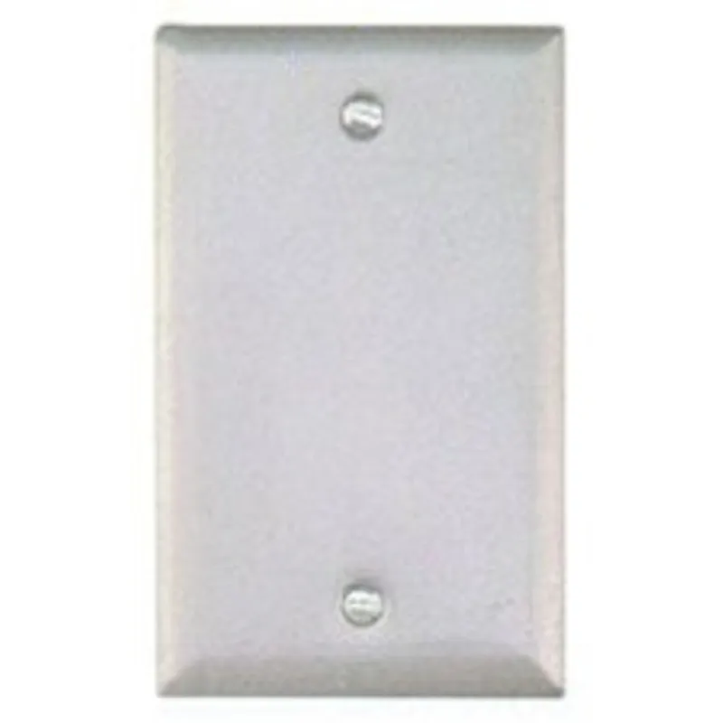 Weatherproof Cover, 1 Gang, Blank Type, Stamped Steel, Gray