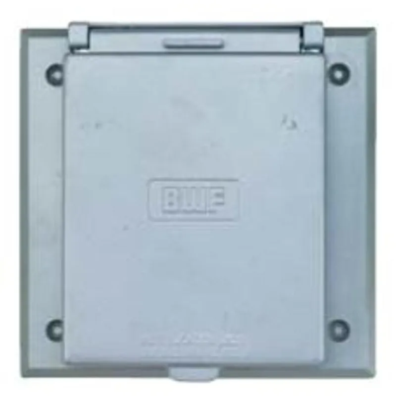 Weatherproof Cover, 2 Gang, Single Receptacle Type, Horizontal Mount, Die Cast Metal