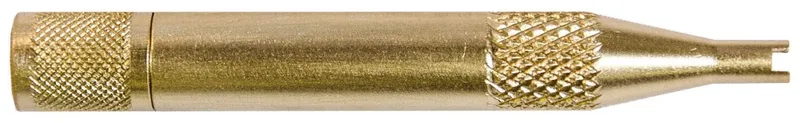 C&D Valve CD3813 Brass Valve Core Tool with Container and 3 Valve Cores