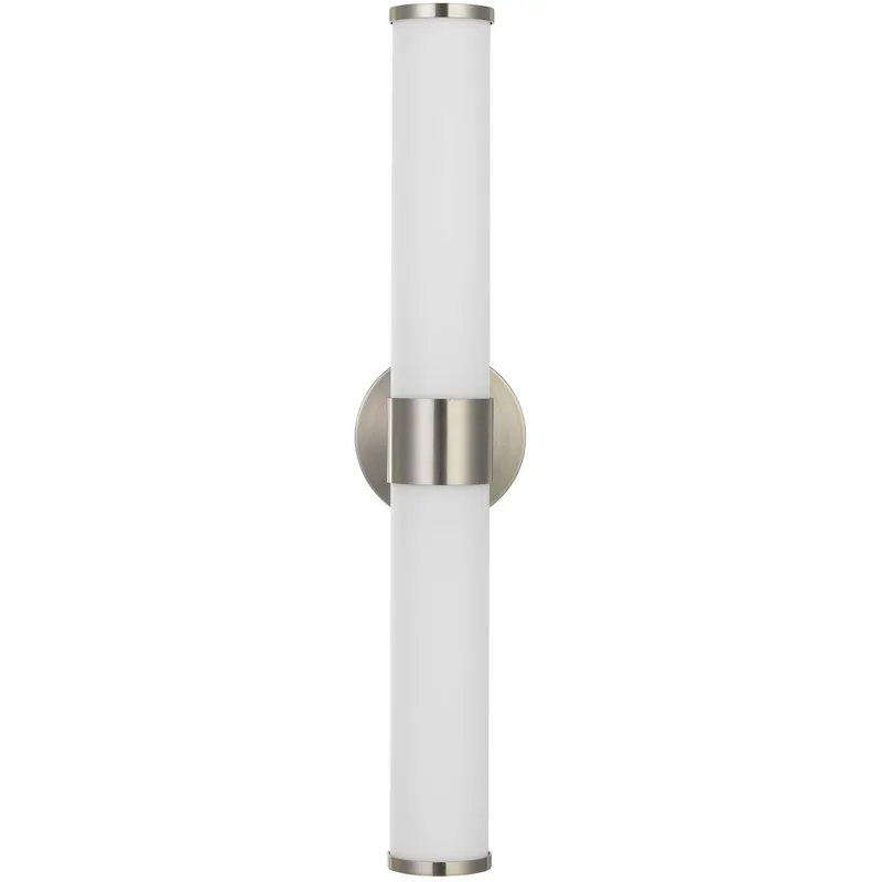 Brentwood LED 5 inch Brushed Steel Vanity Light Wall Light