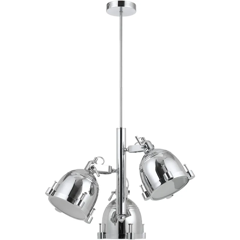Hubble 3 Light 23 inch Chrome Chandelier Ceiling Light
