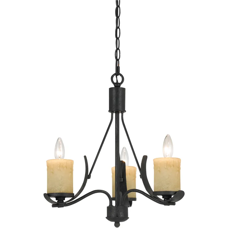 Akaki 6 Light 24 inch Iron and Light Oak Chandelier Ceiling Light, Dome