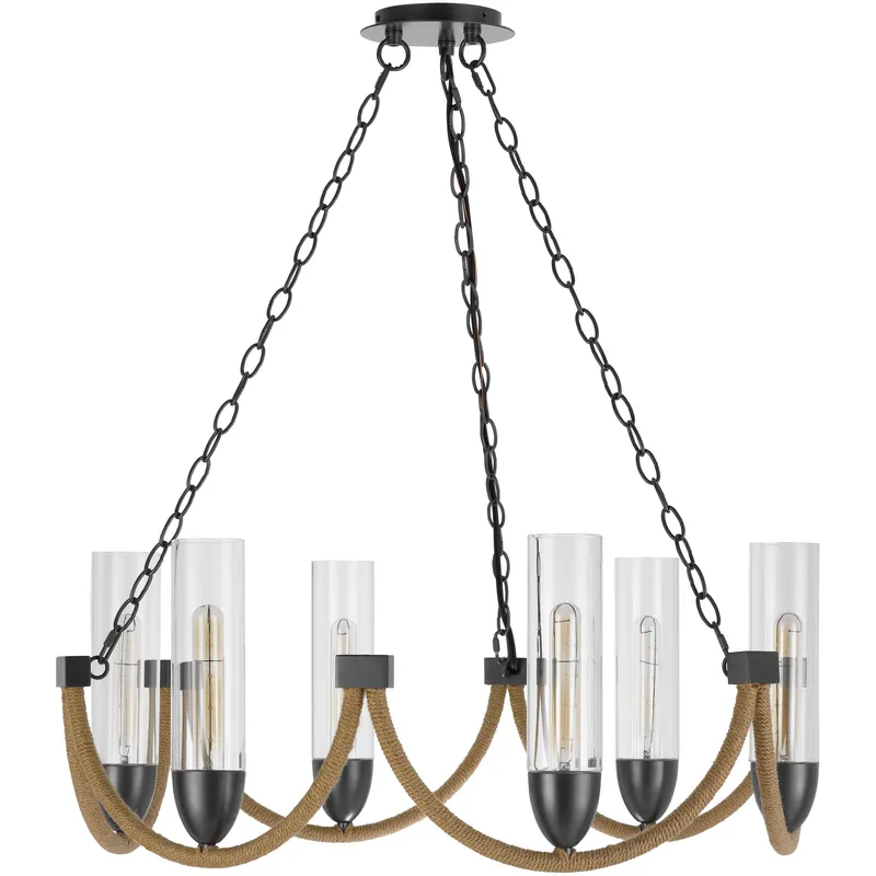 Argyle 6 Light 31.5 inch Dark Bronze Chandelier Ceiling Light