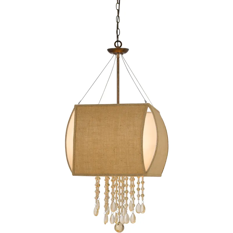 Ark 4 Light 16 inch Copper Chandelier Ceiling Light