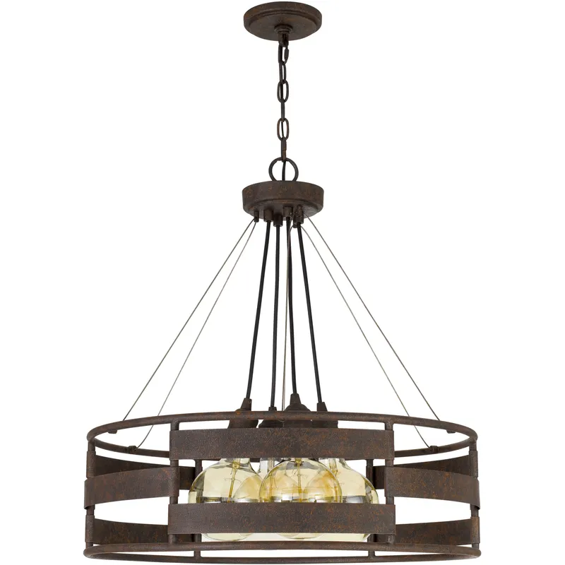 Rochefort 4 Light 24 inch Rust Chandelier Ceiling Light