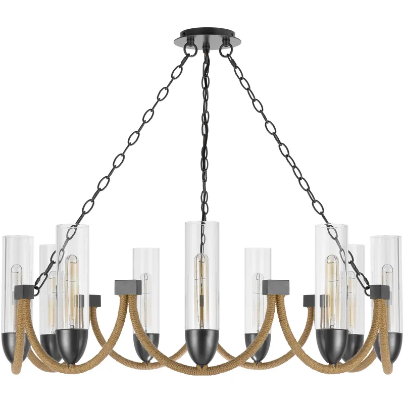 Argyle 9 Light 35.75 inch Dark Bronze Chandelier Ceiling Light