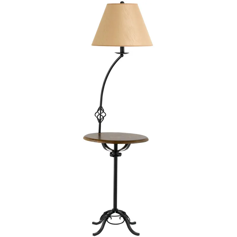 Iron 62 inch 150 watt Black Floor Lamp Portable Light
