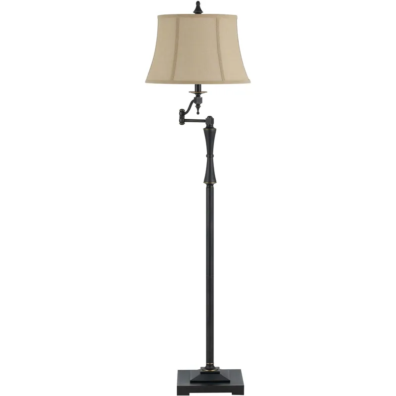 Montilla 60 inch 60 watt Brushed Steel Floor Lamp Portable Light