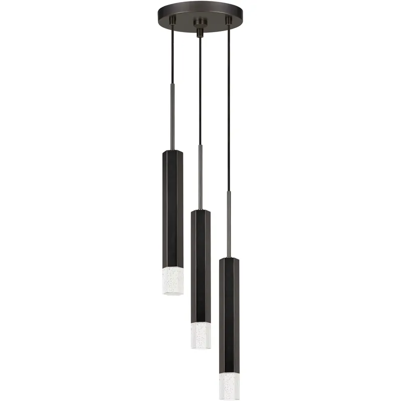 Troy LED 8 inch Gun Metal Pendant Ceiling Light