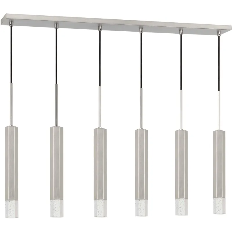Troy LED 40 inch Brushed Steel Pendant Ceiling Light