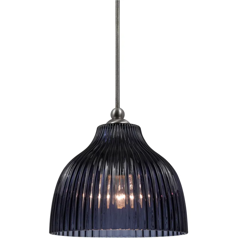 Signature 1 Light 7.13 inch Brushed Steel Pendant Set Ceiling Light
