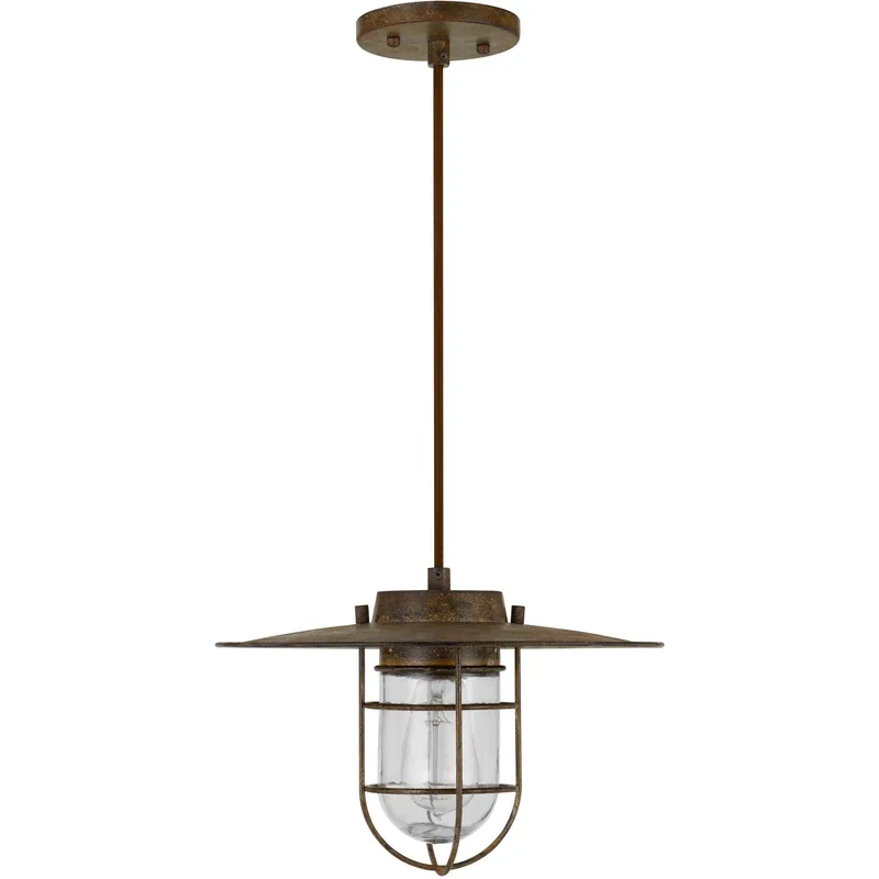 Owenton 1 Light 12.75 inch Rust Pendant Ceiling Light
