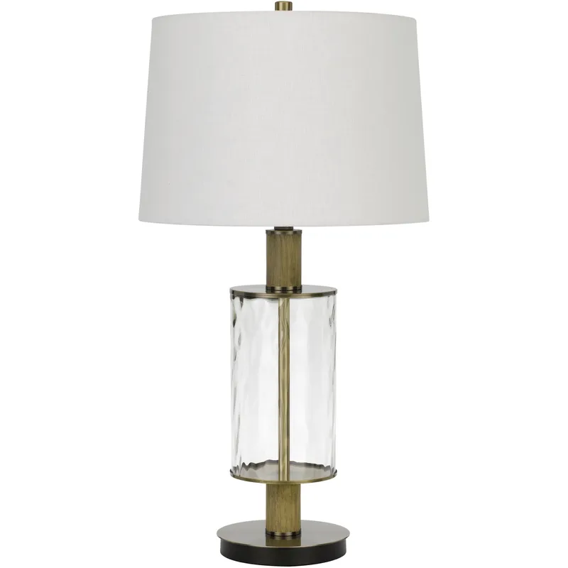Morrilton 31 inch 150.00 watt Glass/Light Oak Table Lamp Portable Light