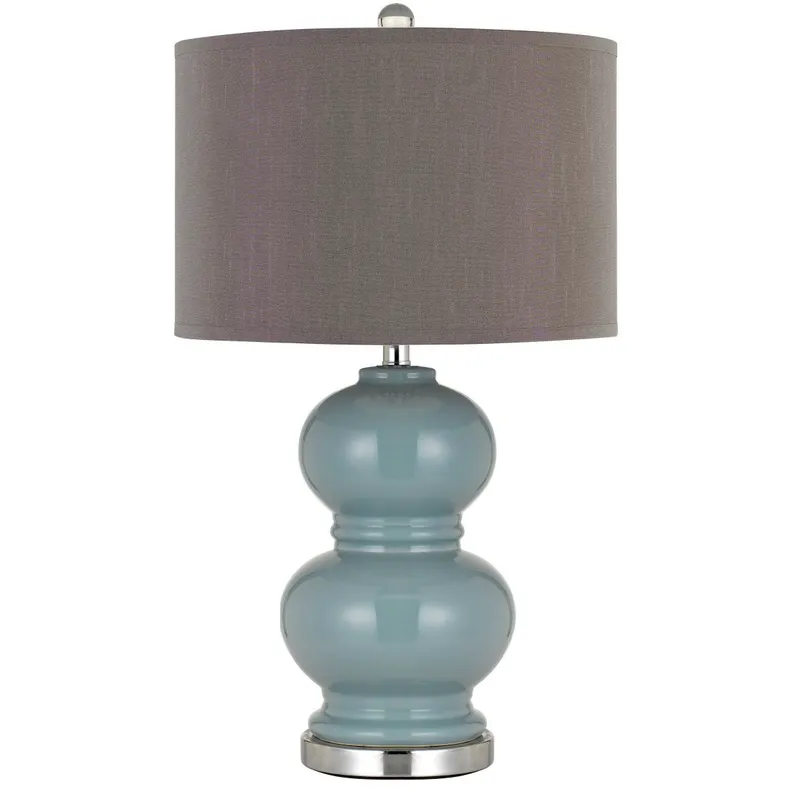 Bergamo 27 inch 150 watt Slate Blue Table Lamp Portable Light