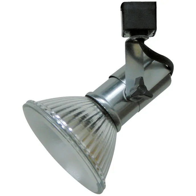 Signature 1 Light Brushed Steel Track Fixture Ceiling Light, Line Voltage