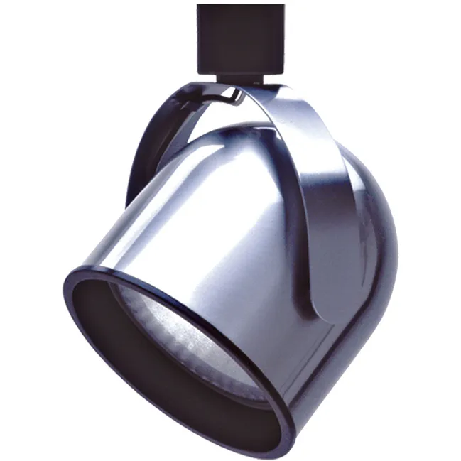 Signature 1 Light Brushed Steel Track Head Ceiling Light, Adjustable