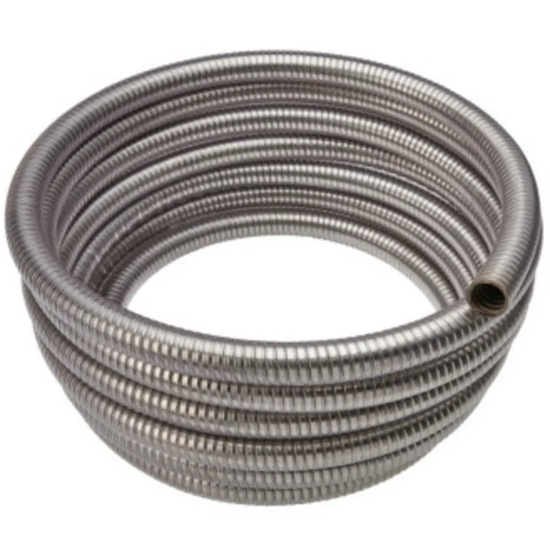 1/2" Clear Coated Stainless Steel Flex, 25' Coil