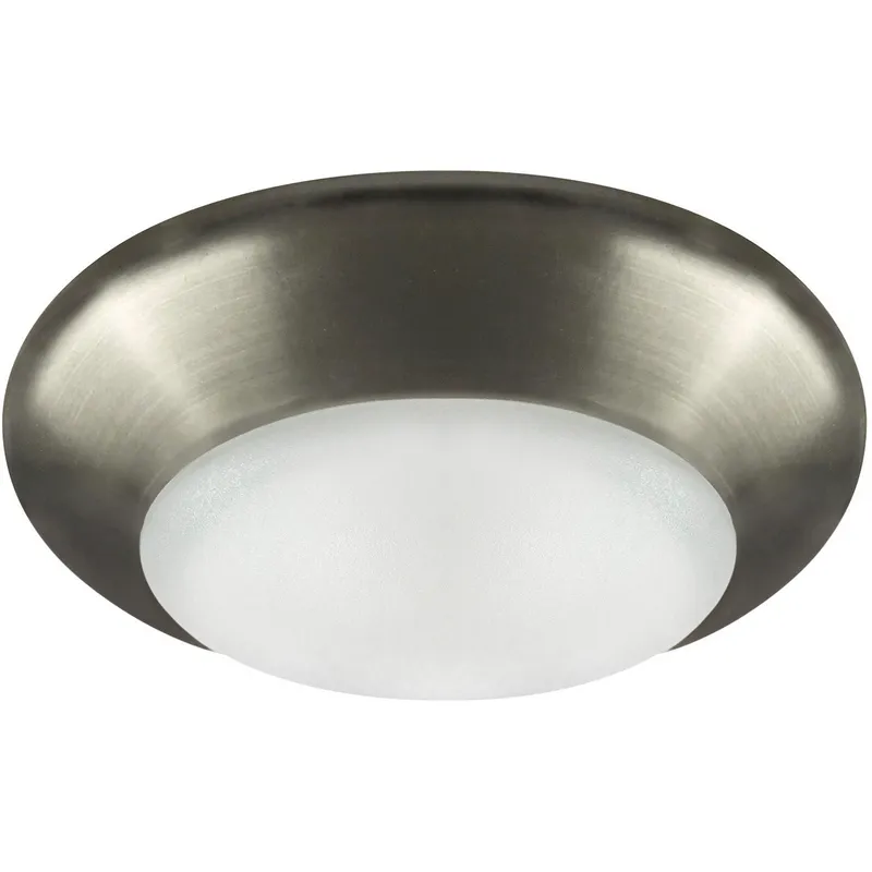 Madison LED 4 inch Brushed Nickel Disk Light