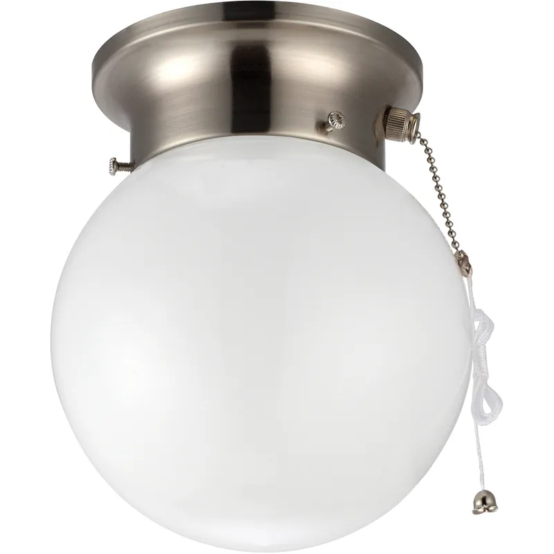 Madison 1 Light 15 inch Brushed Nickel Flush Mount Ceiling Light
