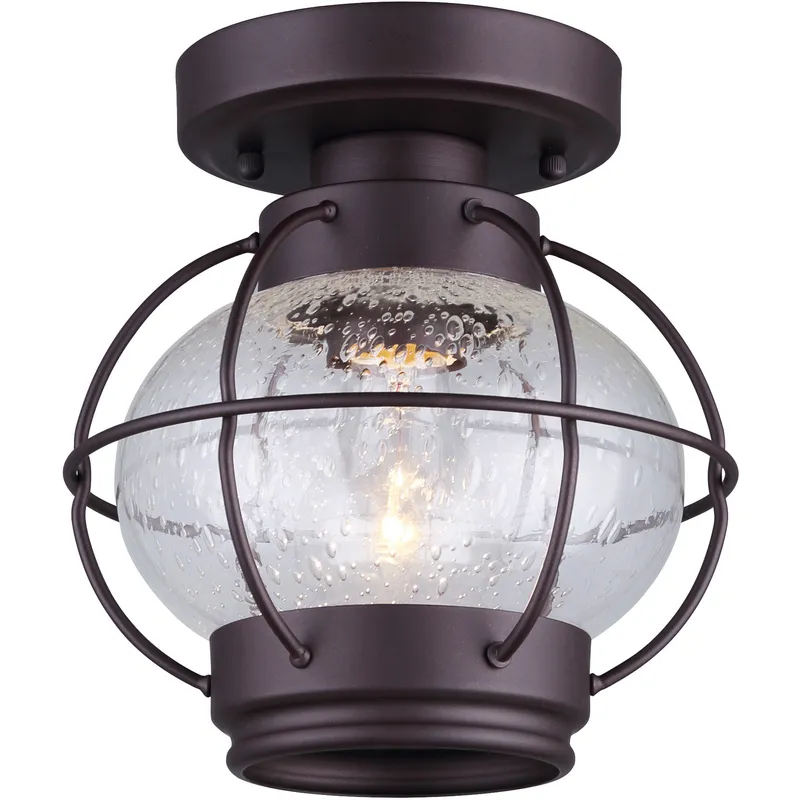 Madison 1 Light 8 inch Oil Rubbed Bronze Flush Mount Ceiling Light