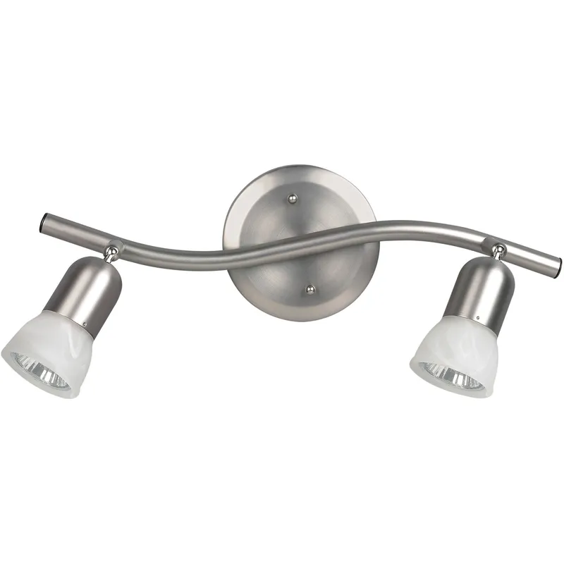 James 2 Light 120 Brushed Pewter Track Lighting Ceiling Light