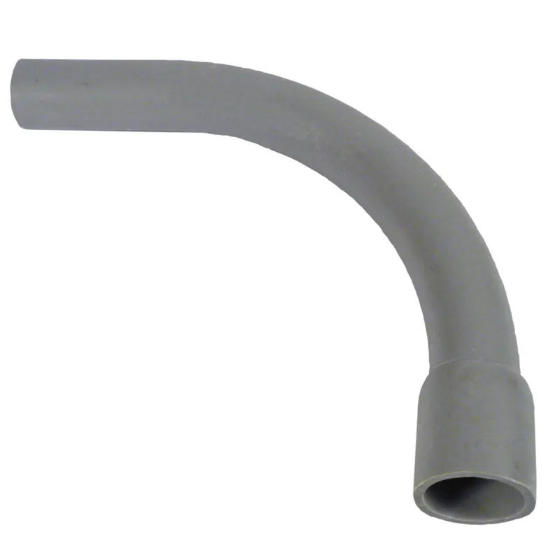2" PVC 90° Elbow, Schedule 40, Gray, Bell End