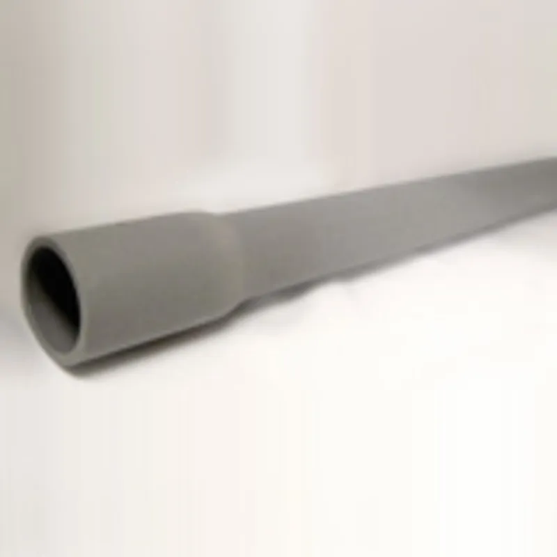 1" PVC Conduit, 10' Length, Schedule 40, Gray, Bell End