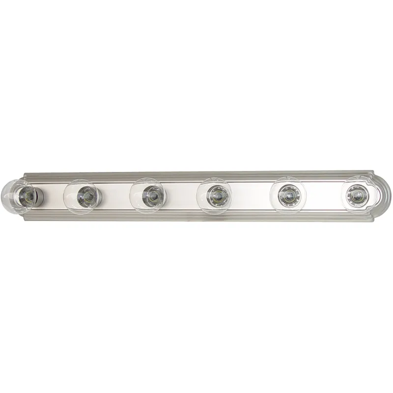 Alice 6 Light 36 inch Matte Nickel Vanity Light Wall Light