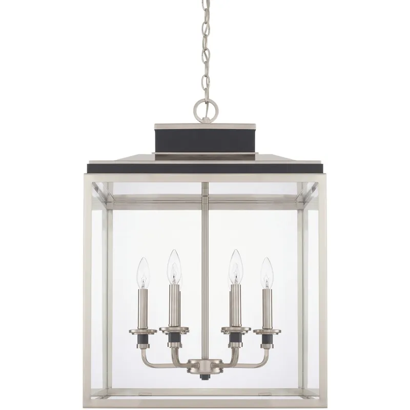 Tux 6 Light 19.75 inch Black Tie Foyer Ceiling Light