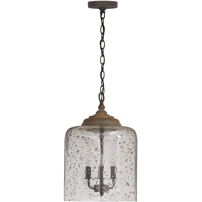 Tybee 3 Light 12.5 inch Nordic Grey Pendant Ceiling Light