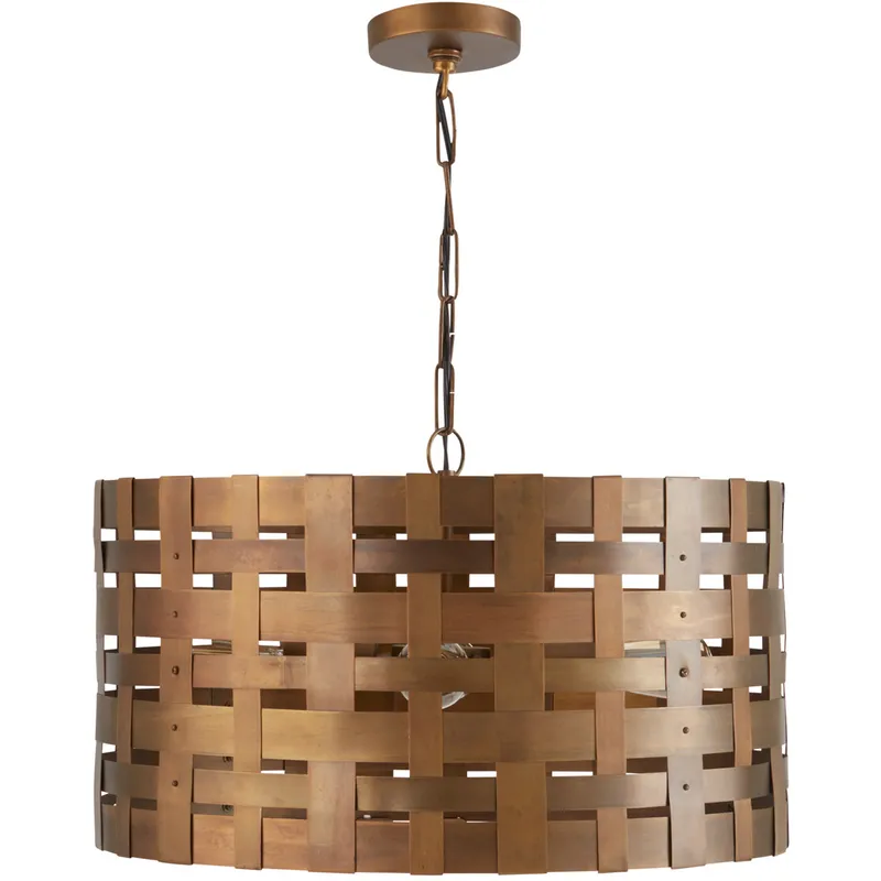 Alta 4 Light 22 inch Patinaed Brass Pendant Ceiling Light