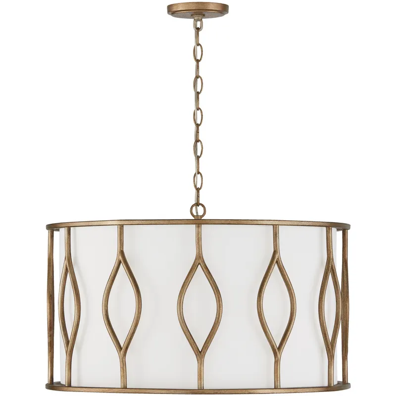 Cohen 4 Light 24 inch Mystic Luster Pendant Ceiling Light