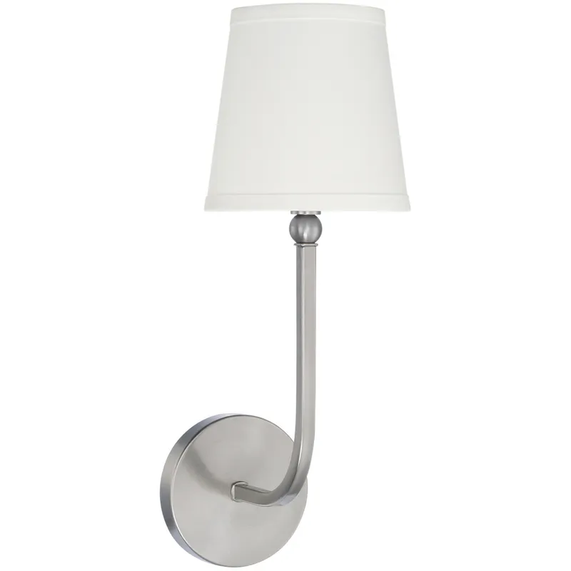 Dawson 1 Light 6 inch Brushed Nickel Sconce Wall Light