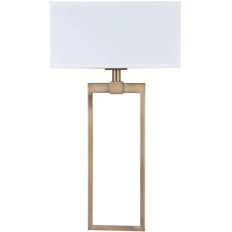 Lynden 2 Light 15 inch Aged Brass Sconce Wall Light
