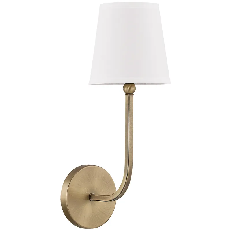 Dawson 1 Light 6 inch Aged Brass Sconce Wall Light