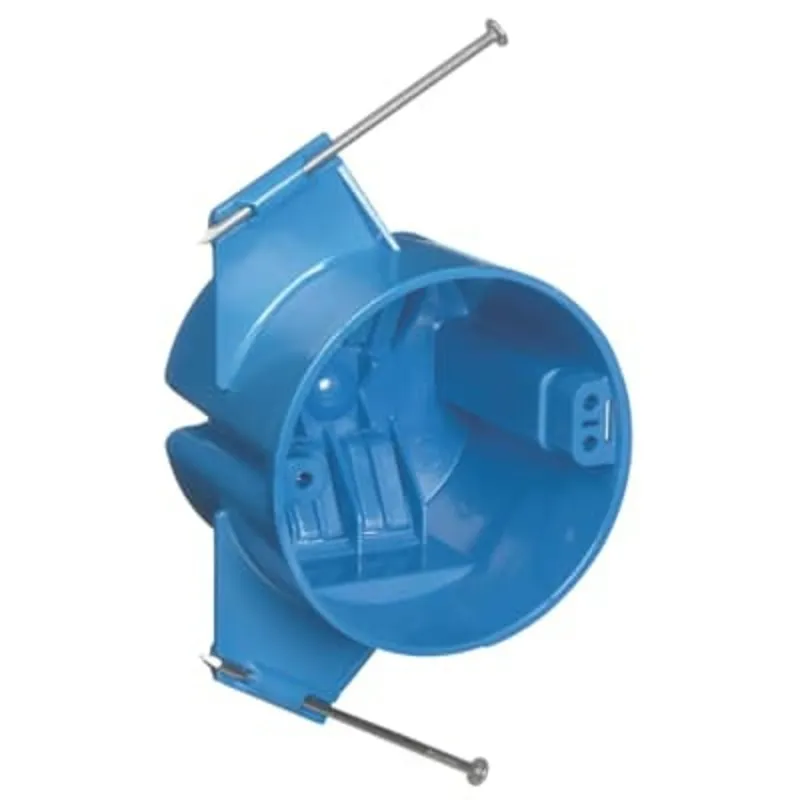 3" Round Ceiling Box, Depth: 2-3/4", Nail-On, Non-Metallic