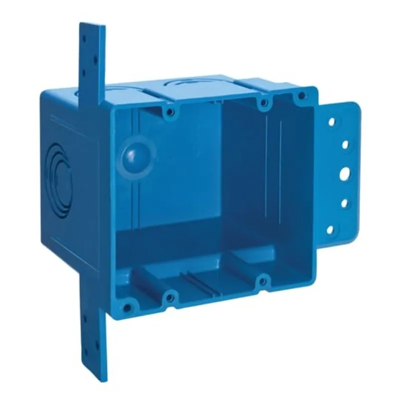 ENT Outlet Box, 2 Gang, Depth 3.450", PVC