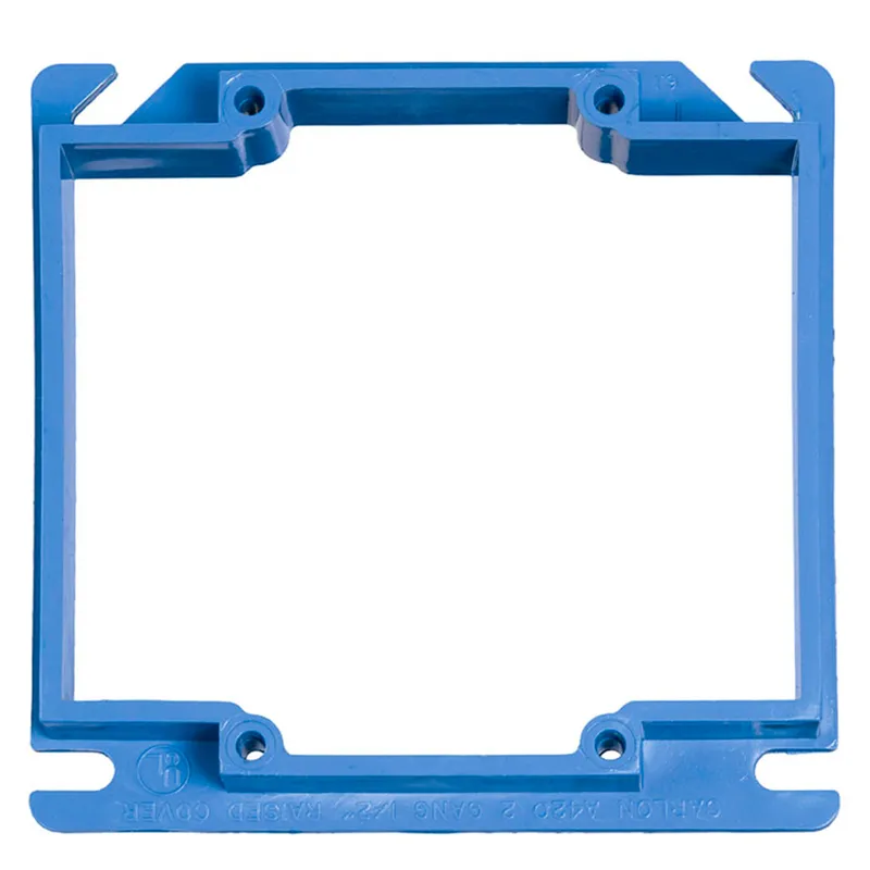 4" Square ENT Box Extender, 1/2" Raised, Non-Metallic