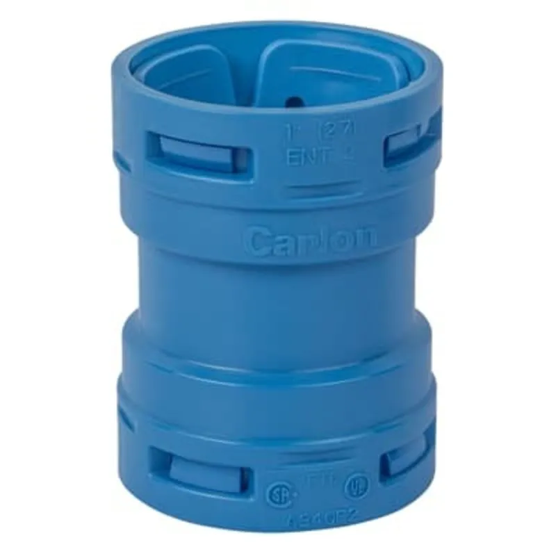 1" ENT Polycarbonate Coupling, Blue