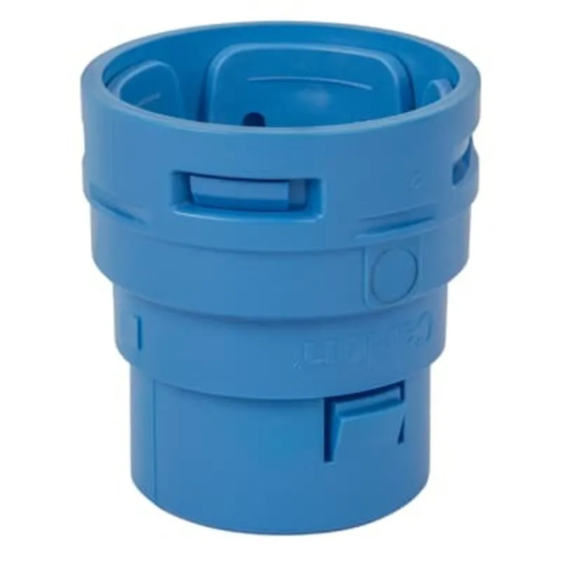 1" ENT Polycarbonate Male Terminal Adapter, Blue