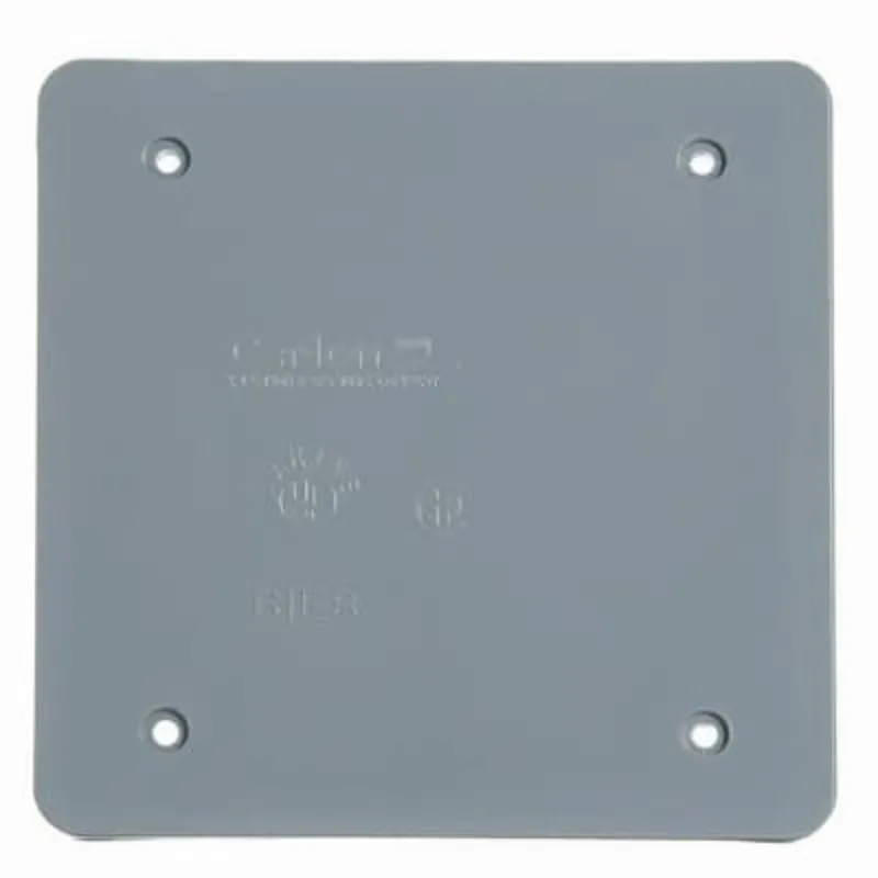 Weatherproof Cover, Blank, 2-Gang, Non-Metallic