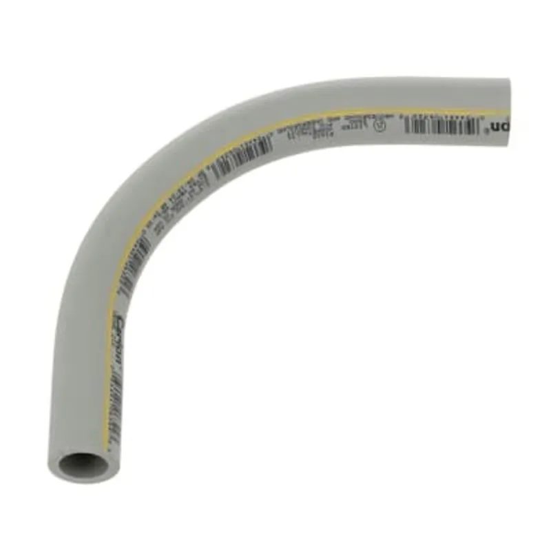 3/4" PVC 90° Elbow, Schedule 80, Gray