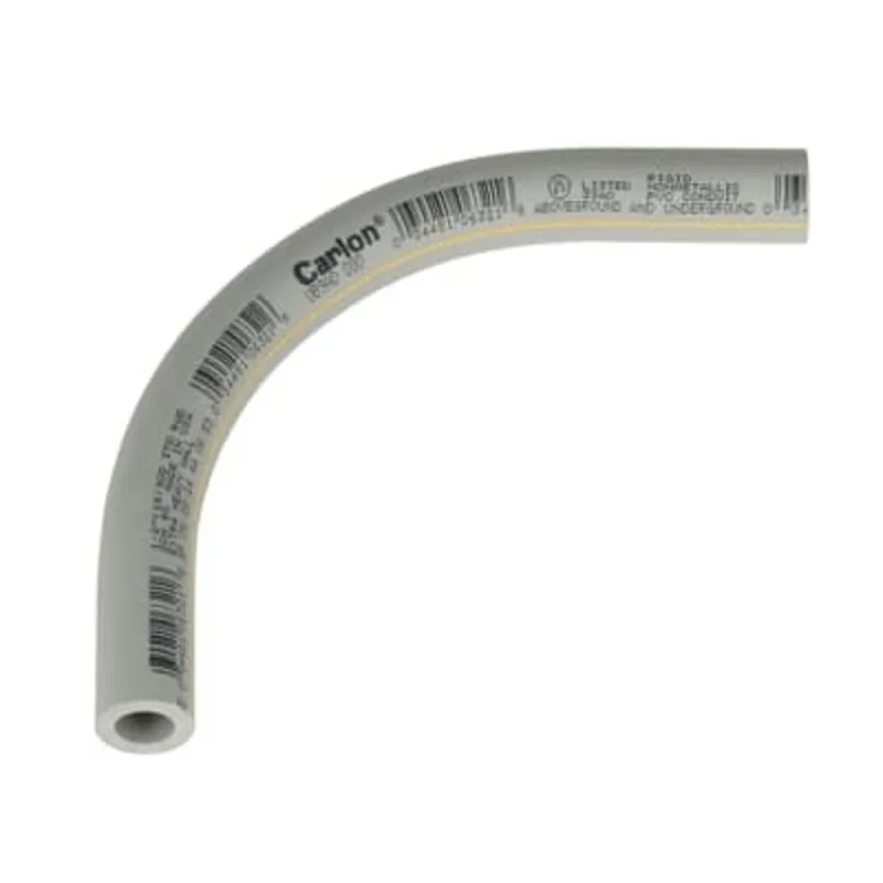1/2" PVC 90° Elbow, Schedule 80, Gray