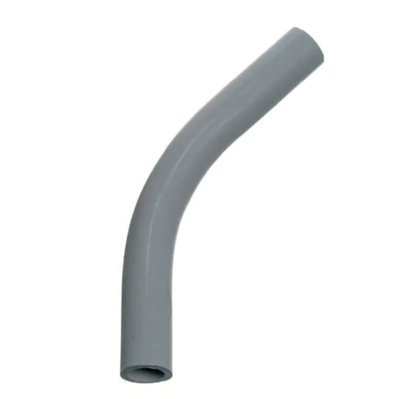 1-1/4" PVC 22-1/2° Elbow, Schedule 40, Gray