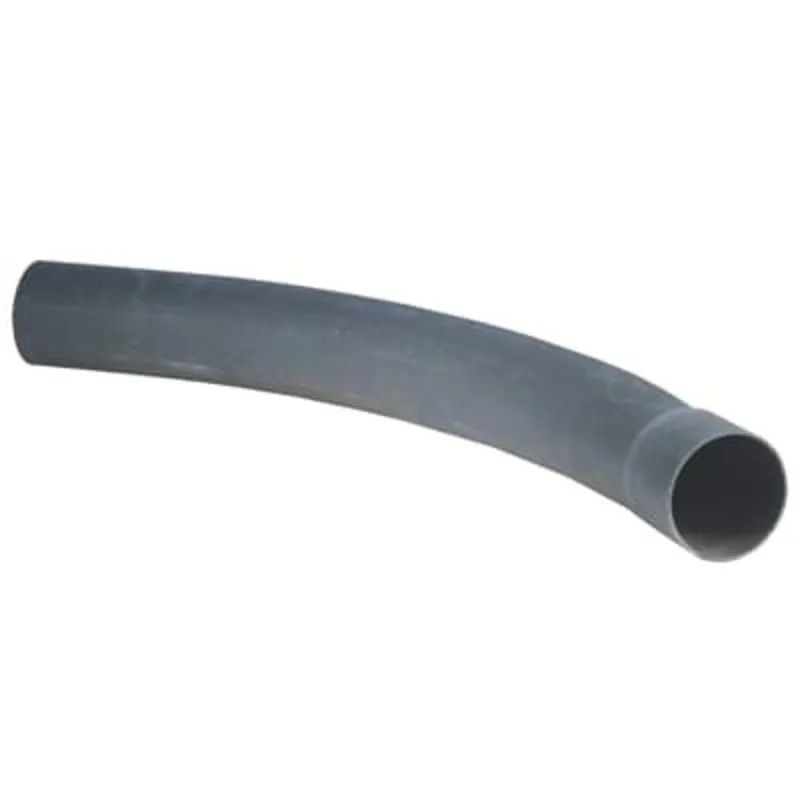 4" PVC 22-1/2° Elbow, 36" Radius, DB-60, Gray, Bell End