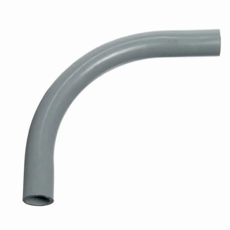 2" PVC 90° Elbow, 36" Radius, Schedule 80, Gray