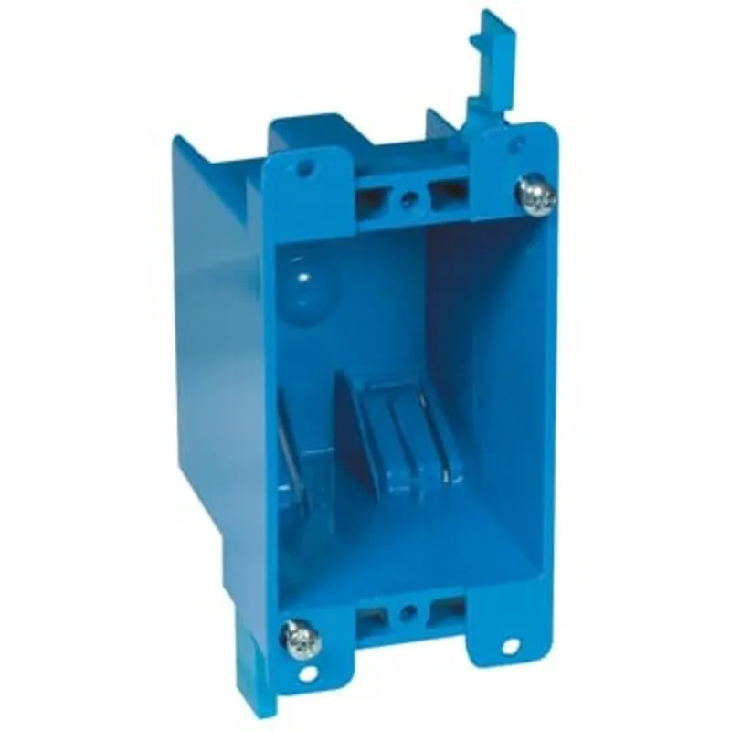 Switch/Outlet Box, 1-Gang, 2-3/4" Depth, Non-Metallic